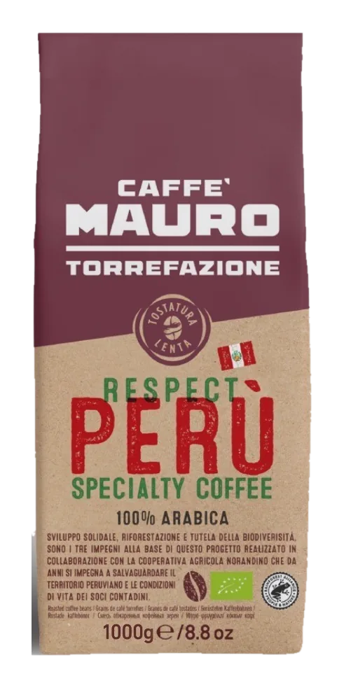 Συσκευασία καφέ Caffè Mauro Respect Perù